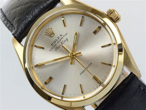 rolex air king oyster perpetual gold